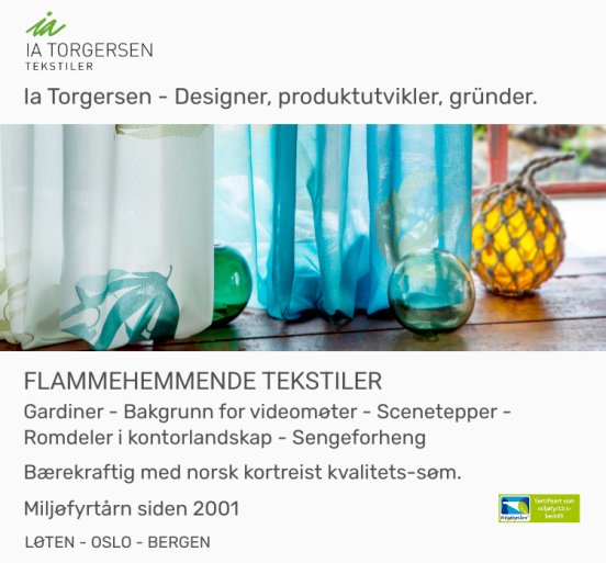 Ia Torgersen Design annonse 752x700